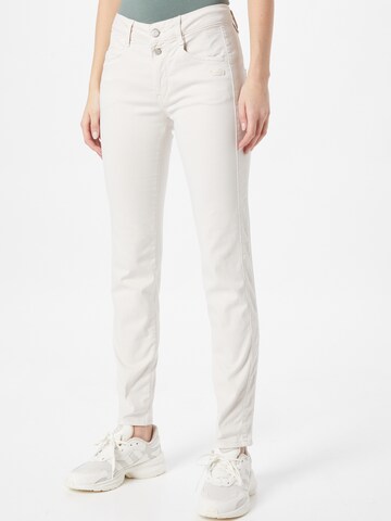 Coupe slim Pantalon 'SANA' Gang en blanc : devant