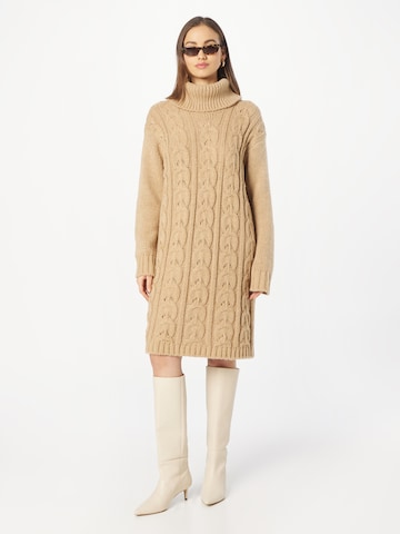 UNITED COLORS OF BENETTON Knitted dress in Brown