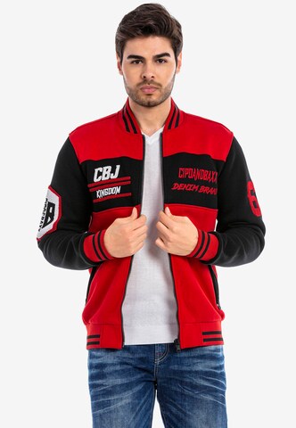 CIPO & BAXX Sweatvest in Rood: voorkant