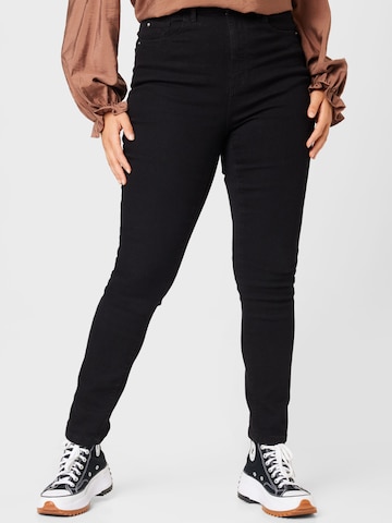 Dorothy Perkins Curve Skinny Jeans 'Alex' in Zwart: voorkant