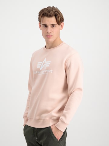 ALPHA INDUSTRIES Sweatshirt in Pink