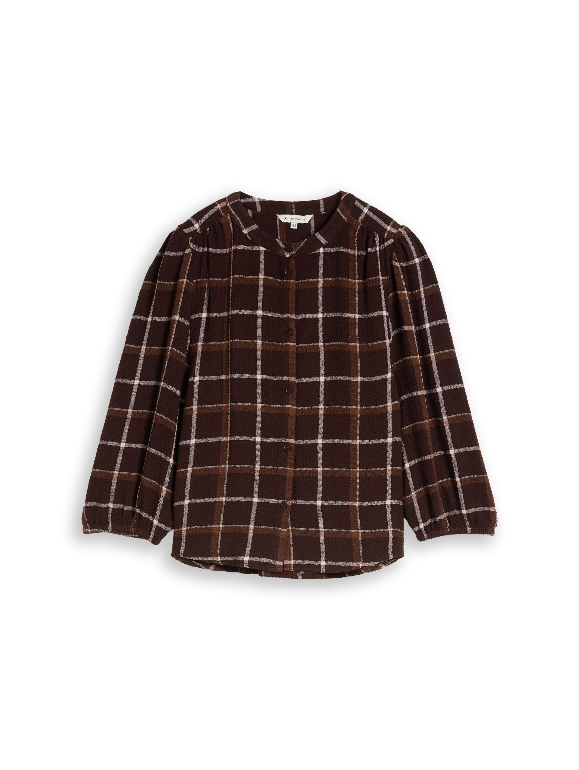 Chemisier TOM TAILOR en marron : devant