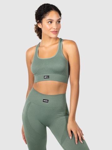 Bustier Soutien-gorge de sport 'Pia' Smilodox en vert : devant