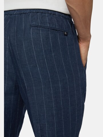 Boggi Milano Regular Plissert bukse i blå