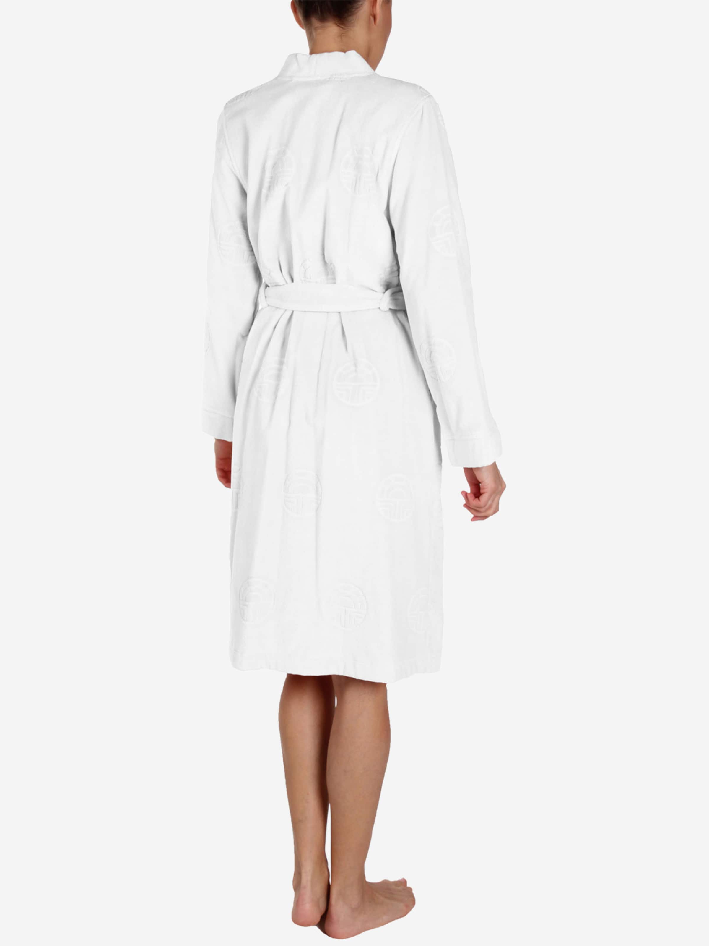 FÉRAUD PARIS Short Bathrobe ' High Class ' in White