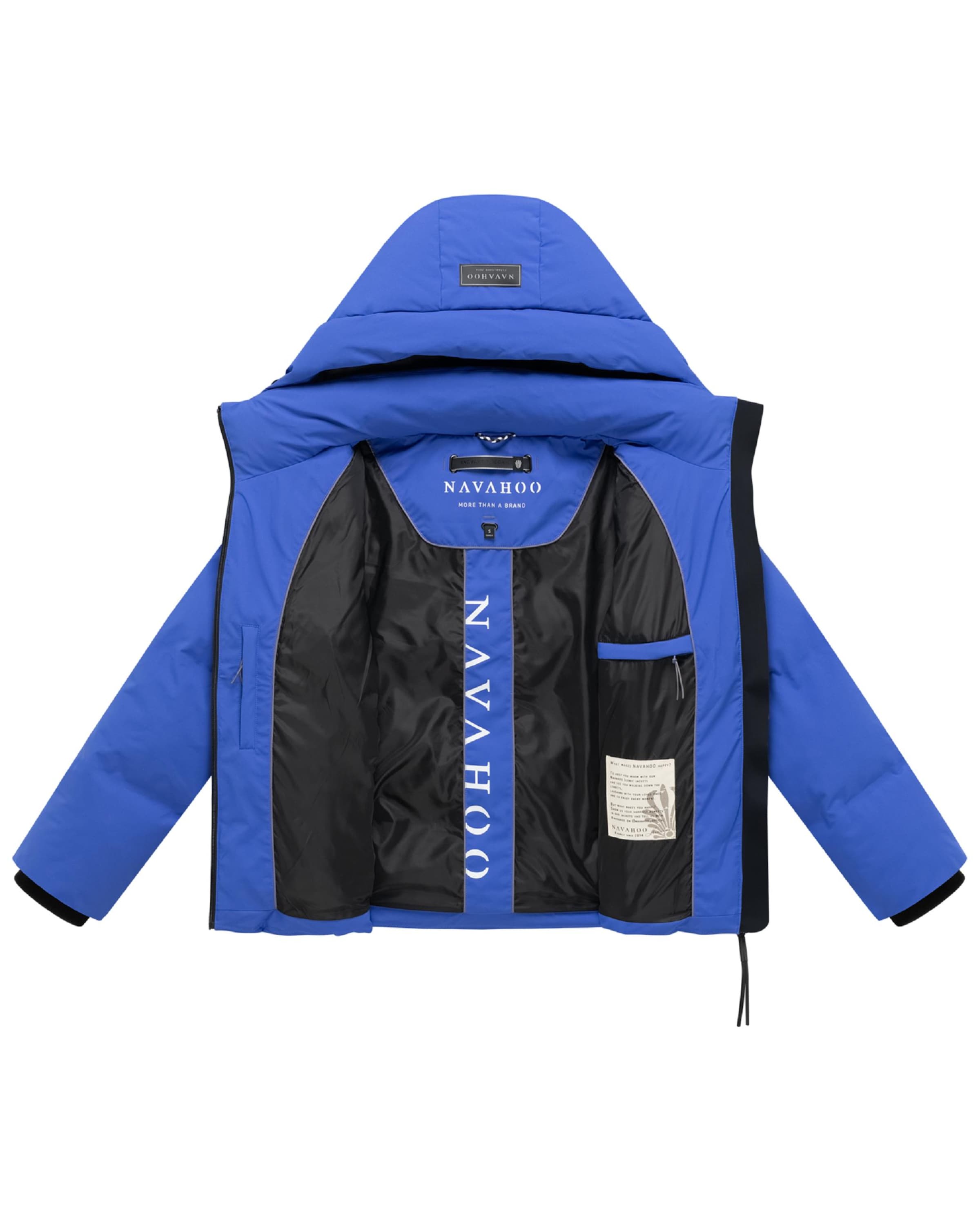 NAVAHOO Winterjas 'Wolkentanz XIV' in Blauw