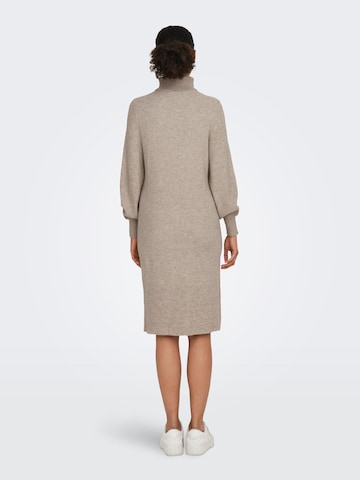 ONLY Knitted dress 'Sasha' in Brown