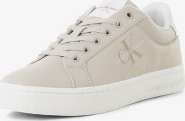 Calvin Klein Jeans Sneakers in Beige: front