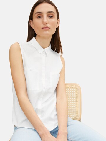 TOM TAILOR - Blusa en blanco