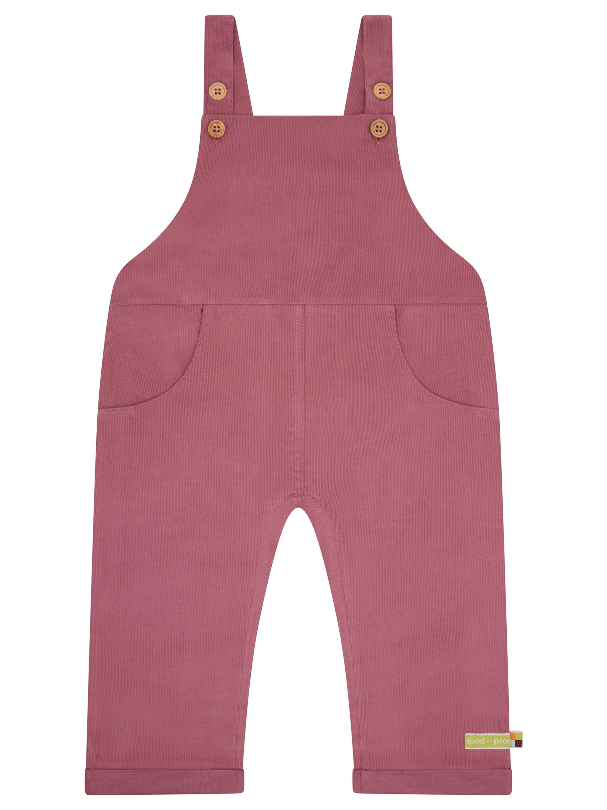 loud + proud Regular Overalls in Purple: front