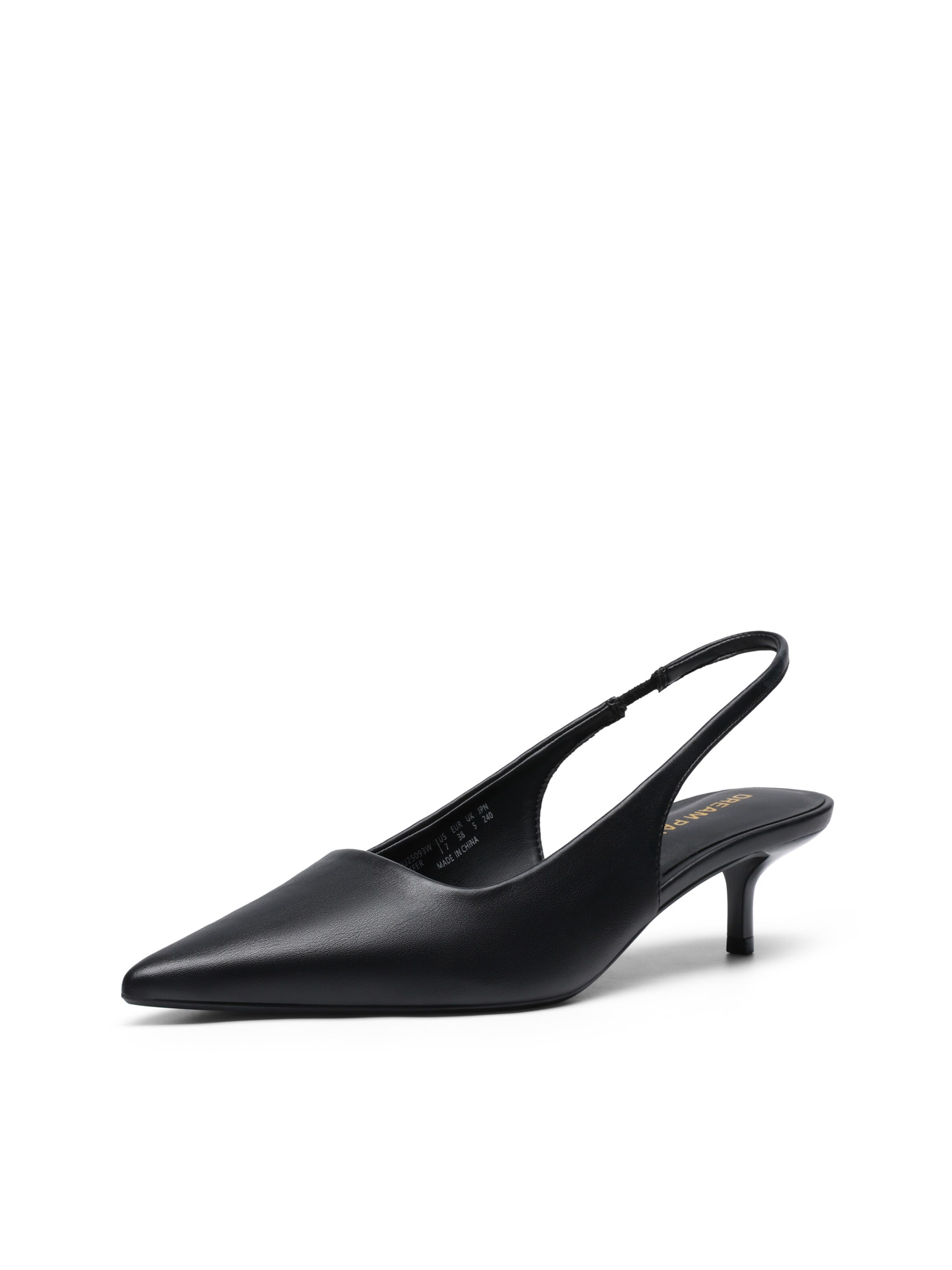 Dream Pairs Slingback Pumps in Black: front