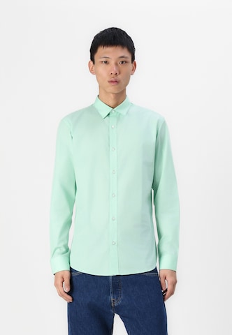JACK & JONES - Slim Fit Camisa 'JJJOE' em verde: frente
