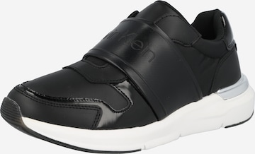 melns Calvin Klein Brīvā laika apavi bez aizdares 'Flex Run': no priekšpuses