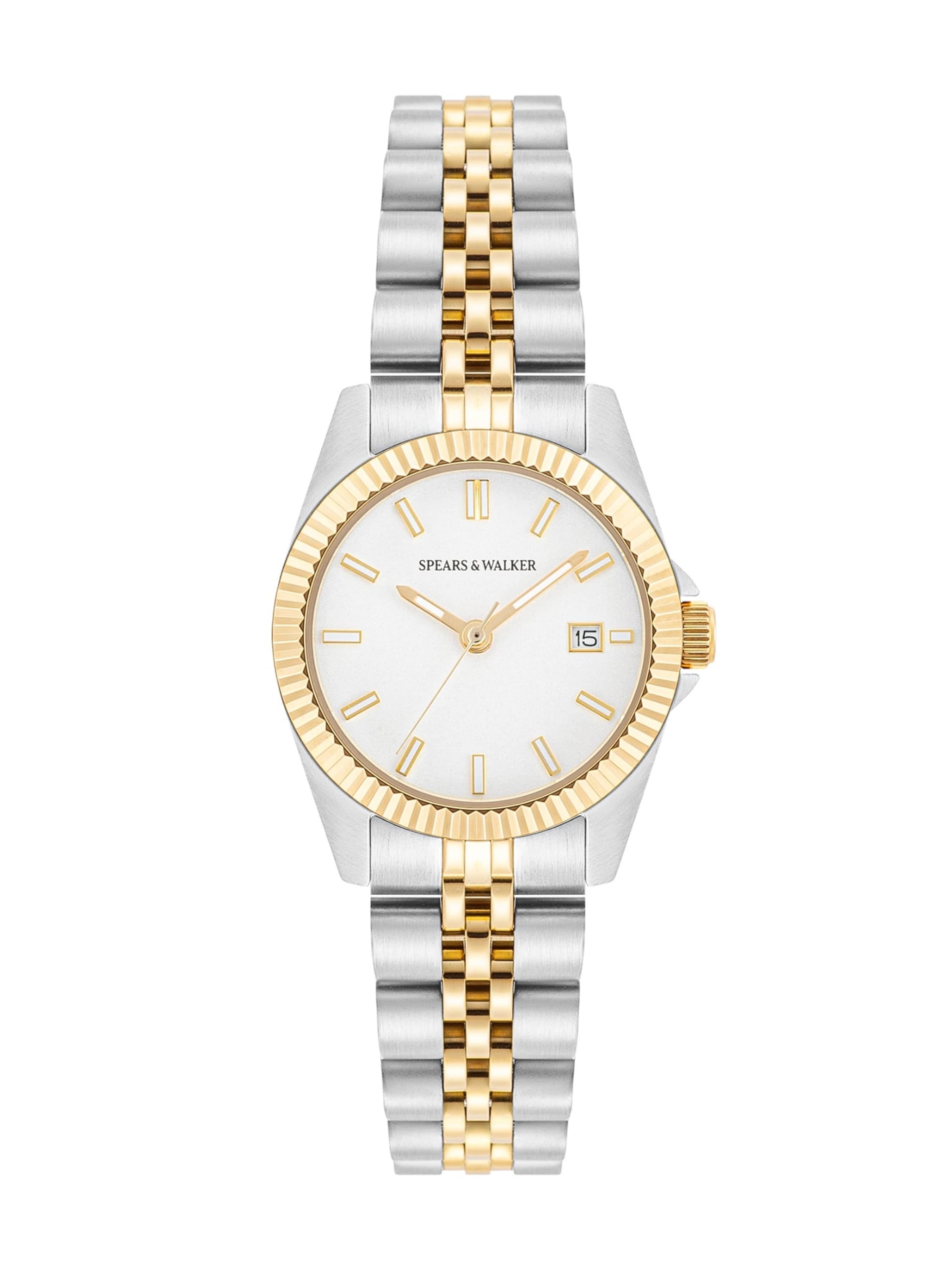Spears & Walker Analoguhr in Silber: Vorderseite