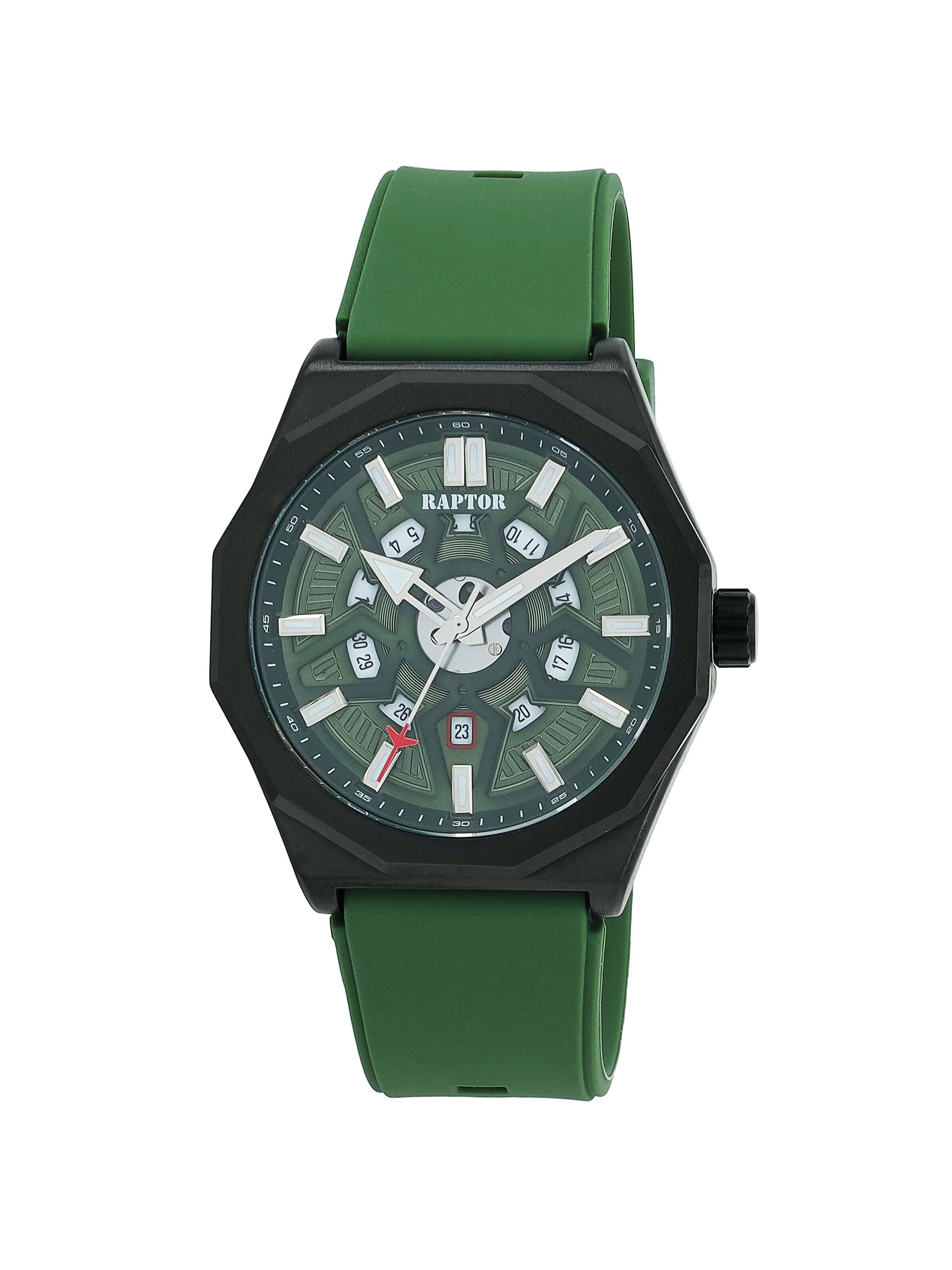 Raptor Analog Watch 'Karlo, Datumsanzeige' in Green
