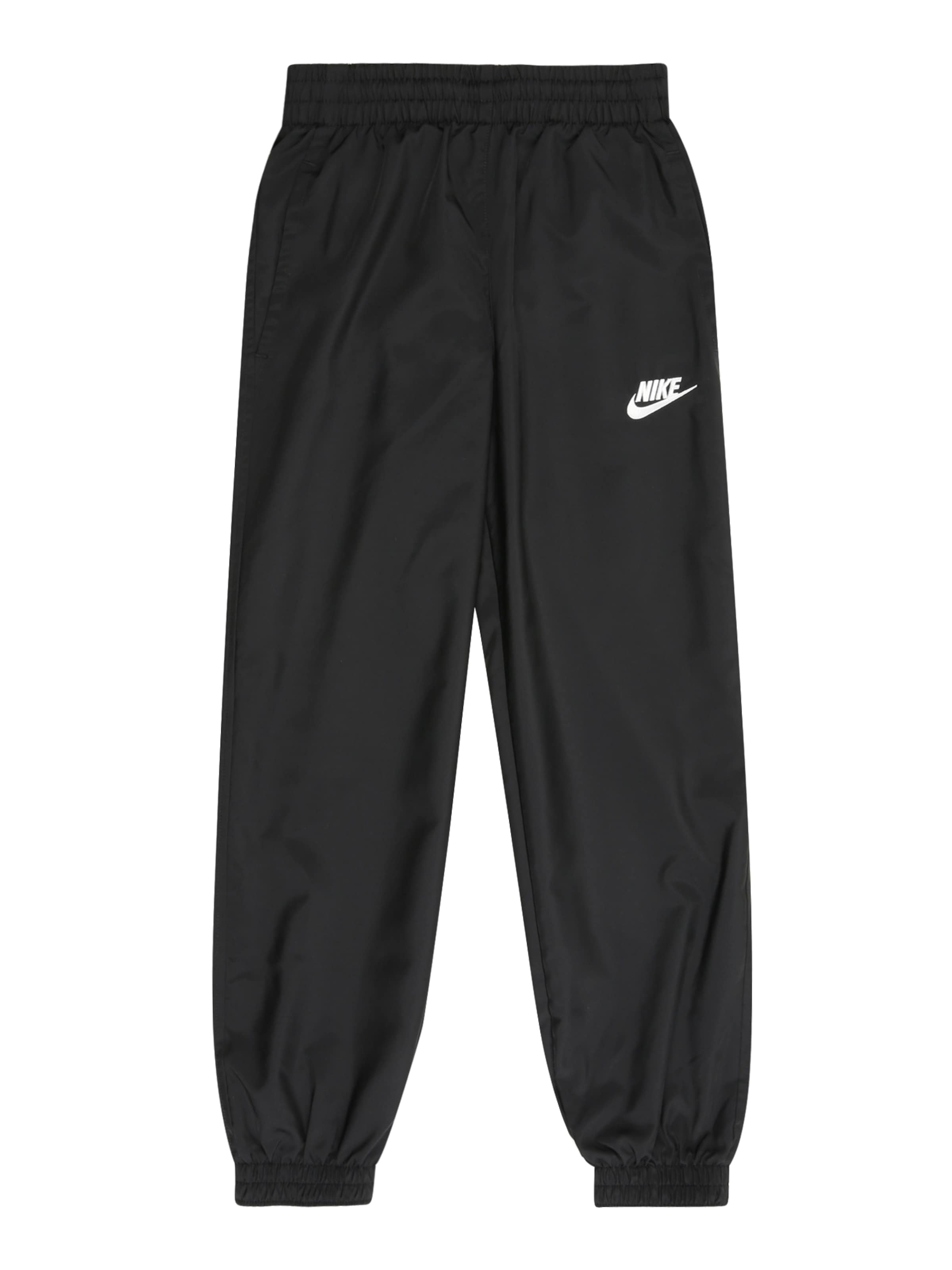 Nike Sportswear Дънки Tapered Leg Панталон 'CLUB' в черно: отпред