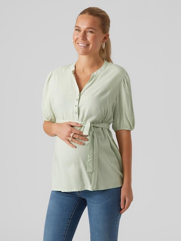 MAMALICIOUS - Blusa 'Mercy Lia' en verde: frente