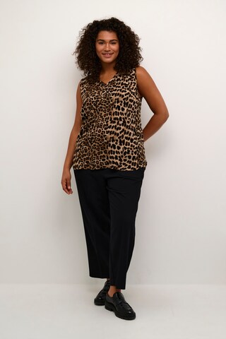 KAFFE CURVE - Top 'Ami' en beige
