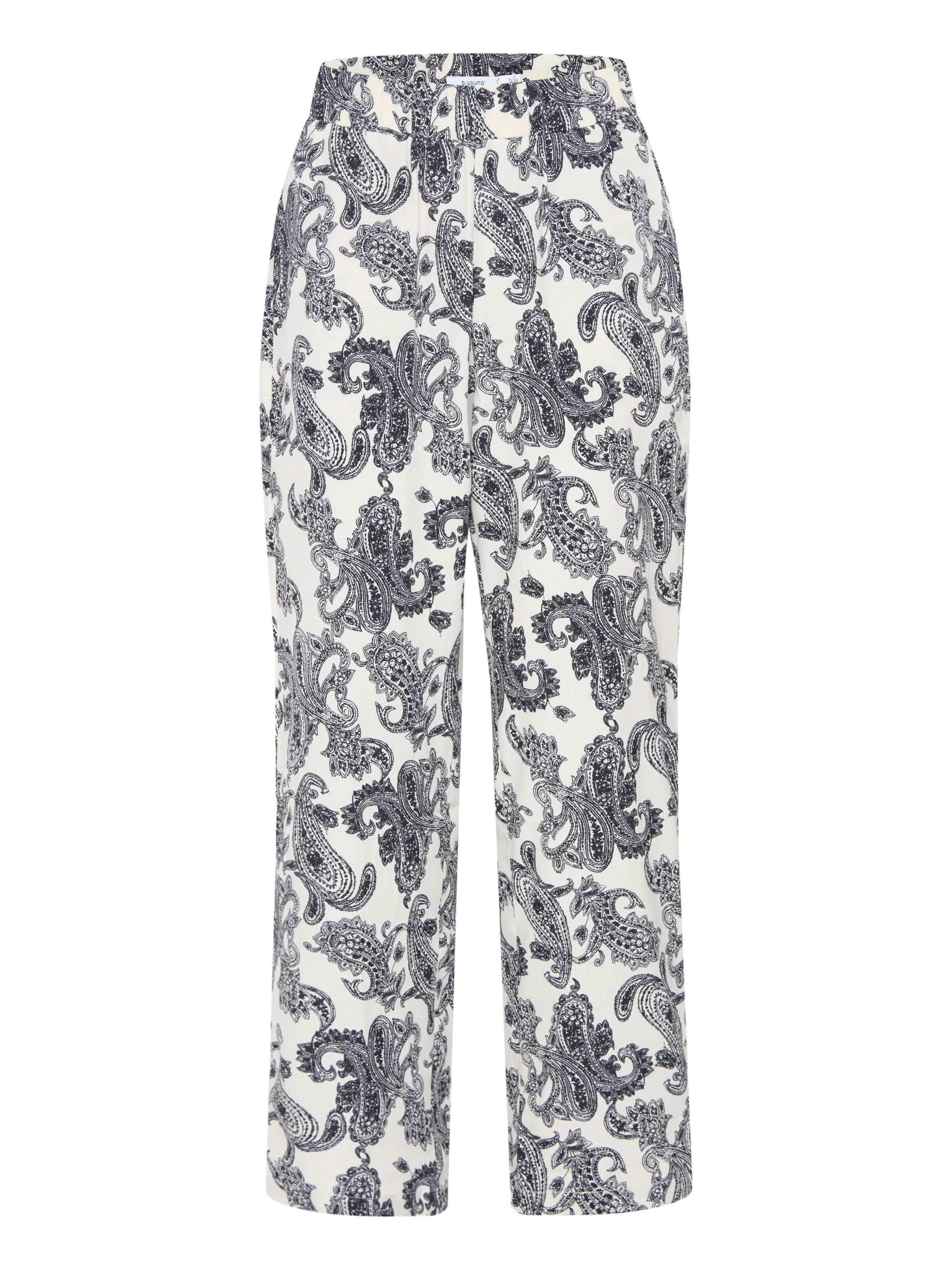 b.young Loose fit Trousers 'Haisley' in White: front