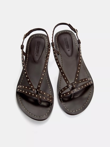 Sandales à lanières Pull&Bear en marron
