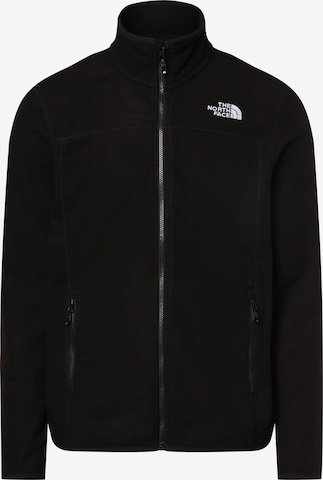 THE NORTH FACE Fleece Jacket in Black: front