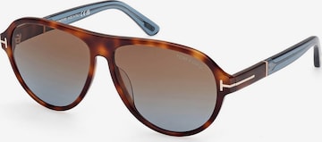 Tom Ford Sonnenbrille 'QUINCY' in Braun: Vorderseite