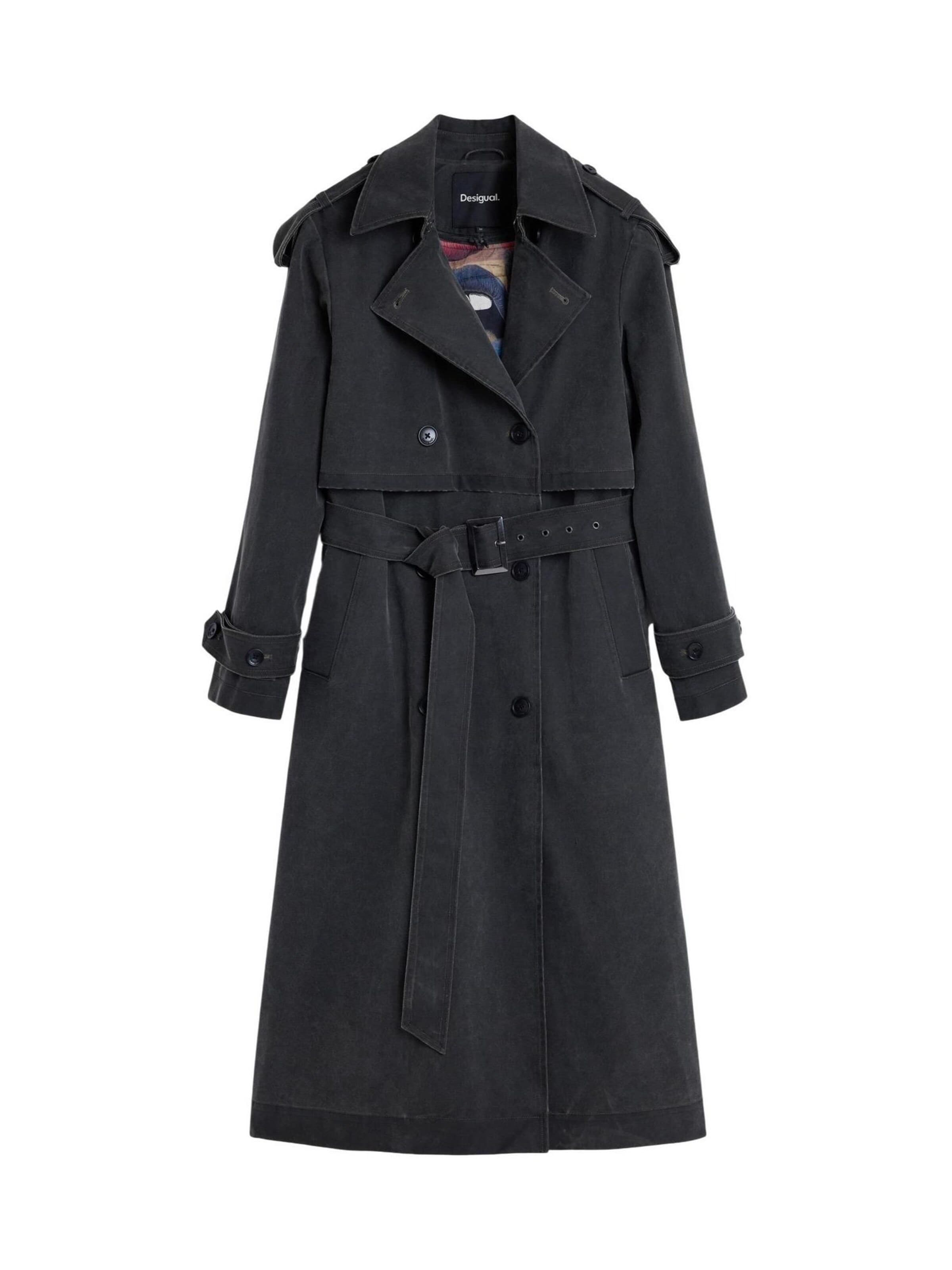 Desigual Winter Jacket 'CHAQ_TRENCH REPRISE 26SWEWXC' in Grey