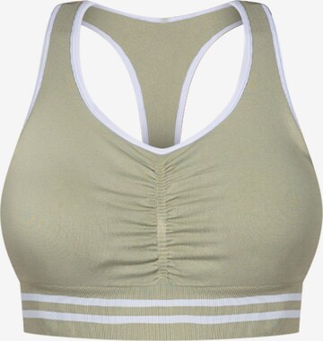 Bustier Soutien-gorge de sport Smilodox en vert : devant