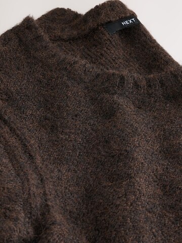 Next Sweter w kolorze brązowy