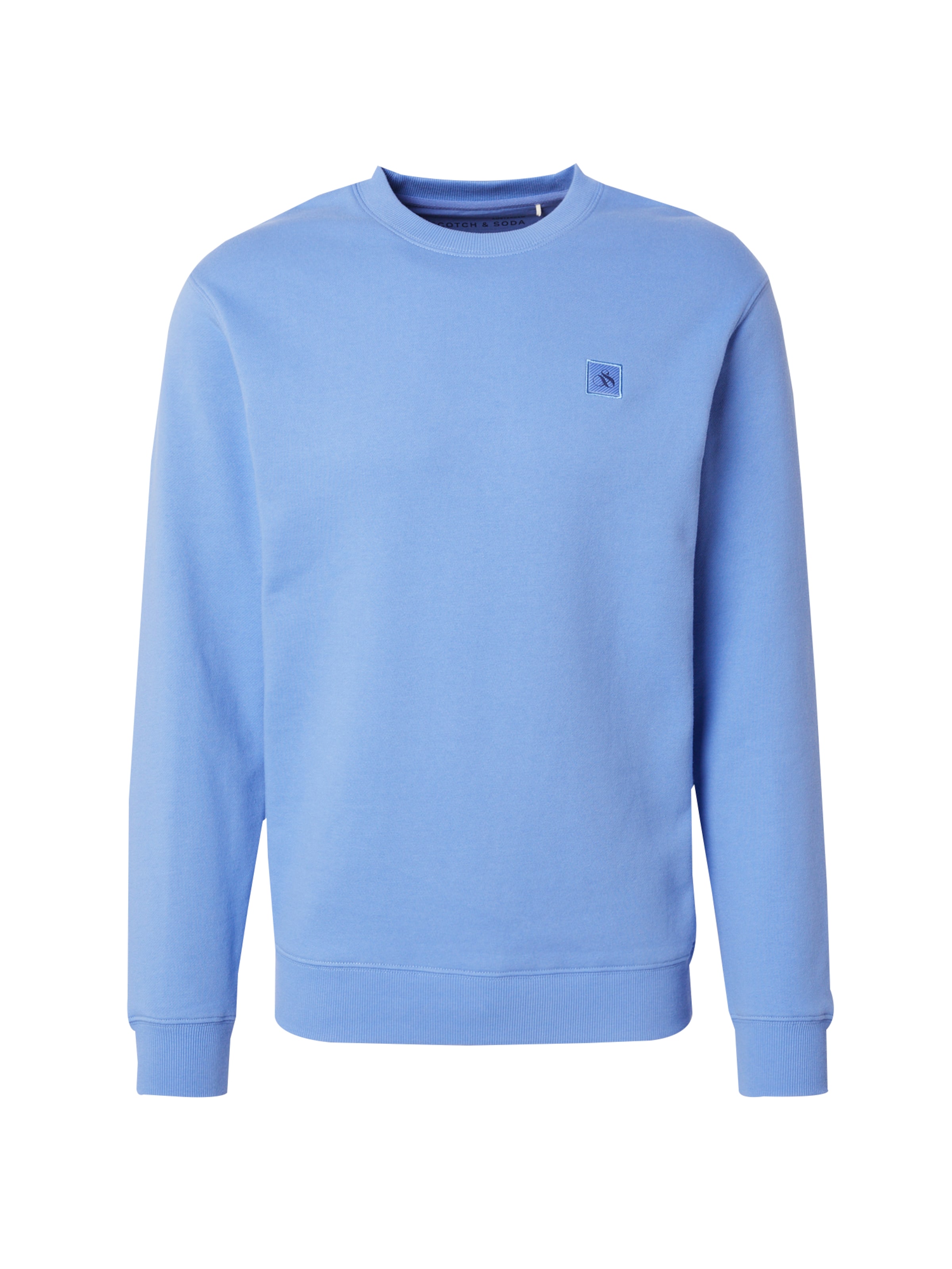 SCOTCH & SODA Majica 'Seasonal core' | modra barva: sprednja stran