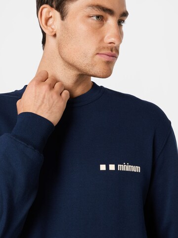 minimum Sweatshirt 'LOGI' in Blau