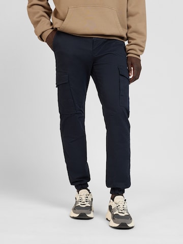 WOTEGA Slim fit Cargo Pants '341' in Blue