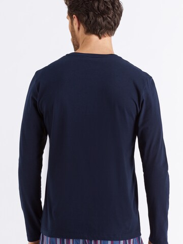 Hanro Shirt ' Living Shirts ' in Blauw