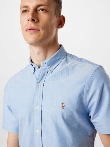 Coupe slim Chemise Polo Ralph Lauren en bleu