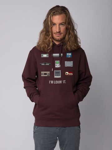 Watapparel Sweatshirt 'Videogames' in Red: front