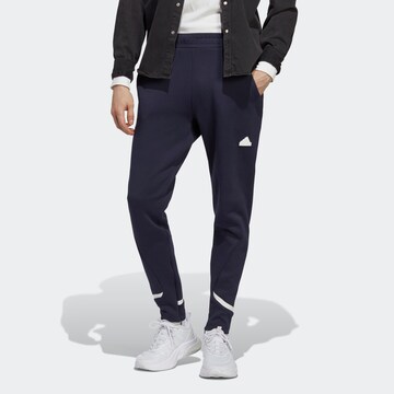 ADIDAS SPORTSWEAR Slim fit Workout Pants in Blue: front