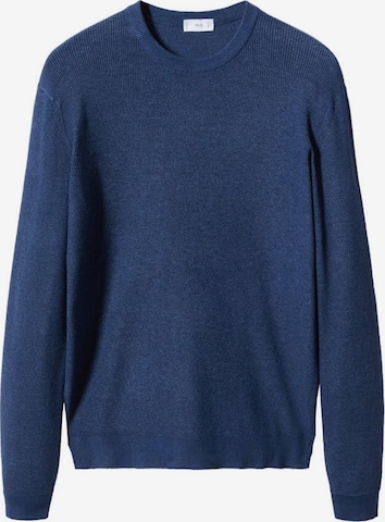 MANGO MAN Sweater 'Antigua' in Blue: front