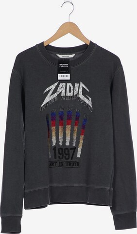 Zadig & Voltaire Sweatshirt & Zip-Up Hoodie in M in Grey: front