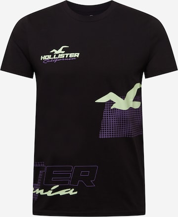 T-Shirt HOLLISTER en noir : devant