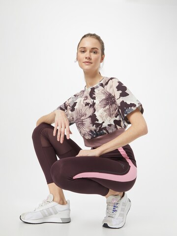purpurinė ADIDAS SPORTSWEAR Sportiniai marškinėliai 'Allover Print '