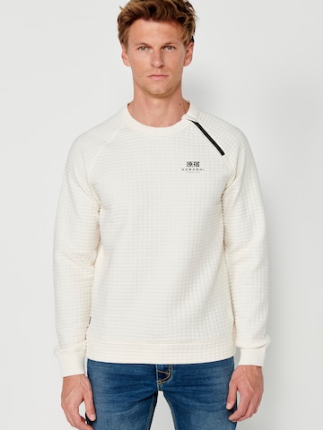KOROSHI Sweatshirt in Weiß: Vorderseite