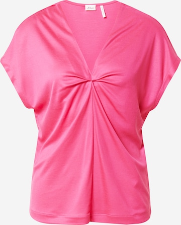s.Oliver BLACK LABEL Μπλουζάκι σε ροζ: μπροστά