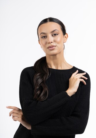 Pull-over 'Caissa' faina en noir : devant