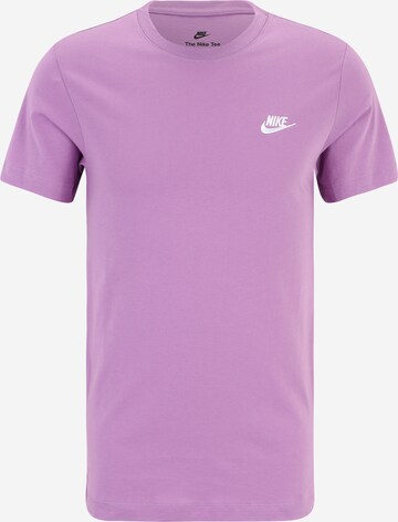 Nike Sportswear Tričko 'Club' – fialová: přední strana