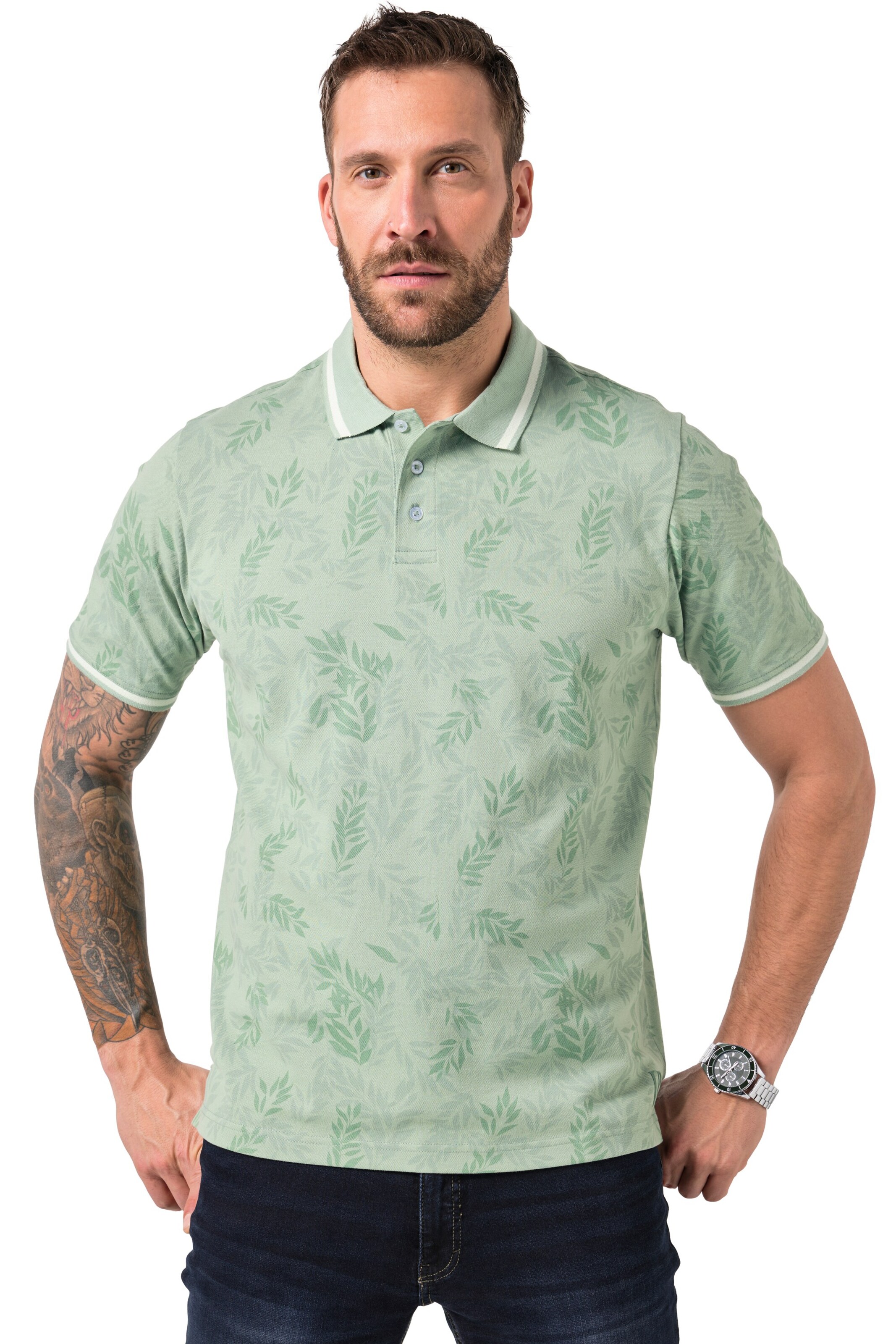 JP1880 Shirt in Green: front