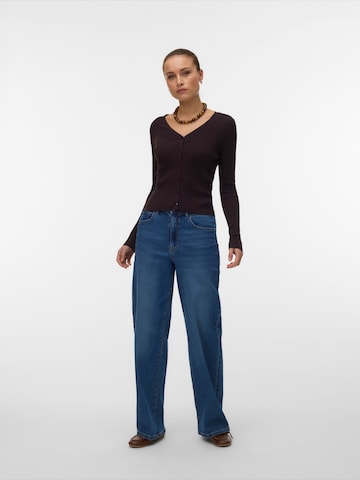 VERO MODA Wide Leg Jeans 'VMFLORA' in Blau