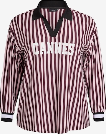 raudona Zizzi Marškinėliai 'Mfalka': priekis