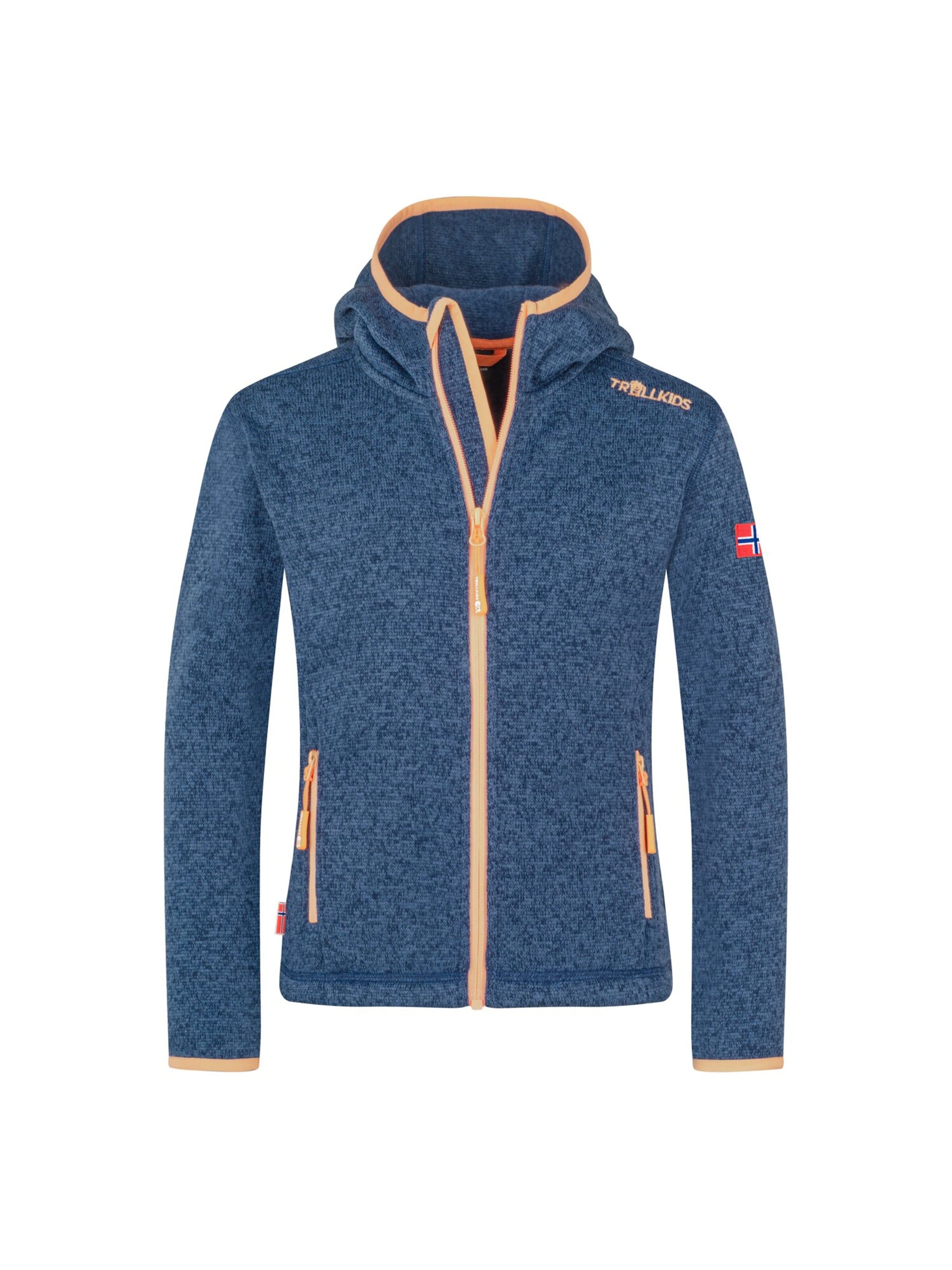 TROLLKIDS Fleece Jacket in Blue: front