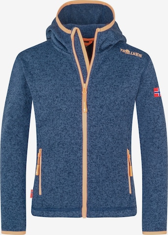 TROLLKIDS Fleece Jacket in Blue: front