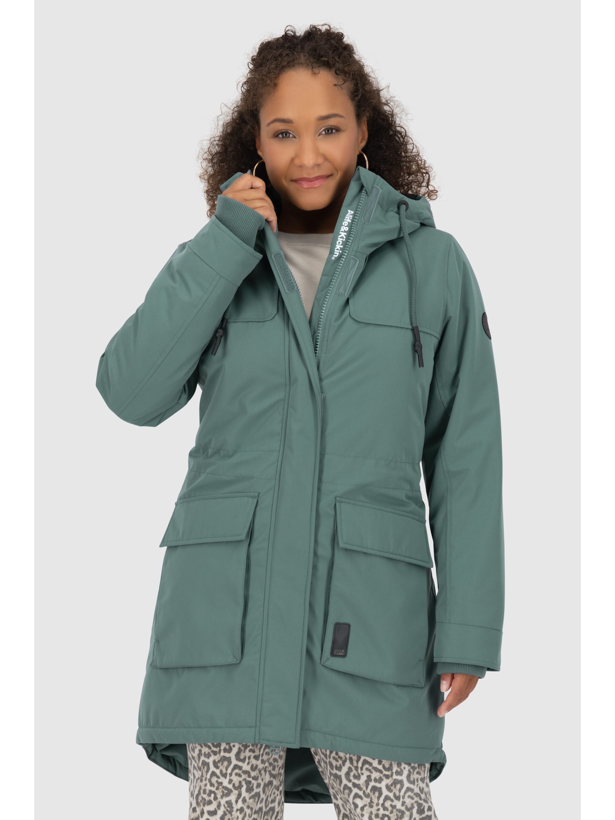 Veste d’hiver 'CharlizeAK A' alife & kickin en gris : devant